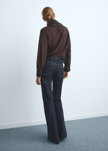 Разкроени дънки Violet с висока талия