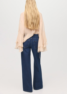 Широки джинси с ниска талия