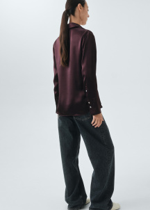 Риза от 100% сатенирана коприна