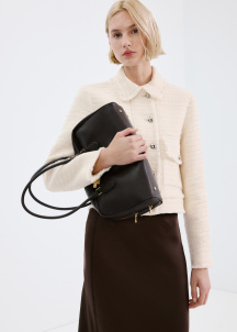 Сако от туид с яка с ревери