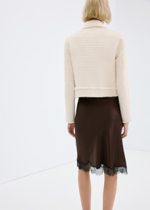 Сако от туид с яка с ревери