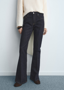 Разкроени дънки Violet с висока талия