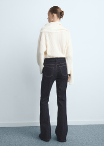 Разкроени дънки Violet с висока талия