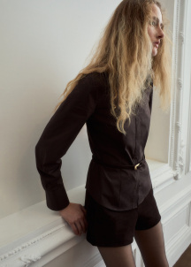 Риза от поплин с кройка Slim