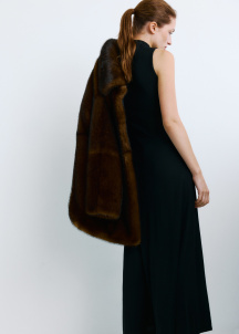 Плетена рокля с металически детайл