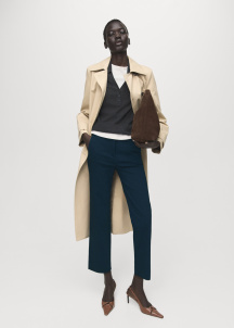 Панталон със скъсена и права кройка