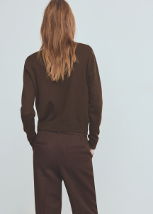 Плетена жилетка с копчета