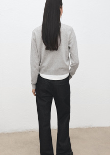 Плетена жилетка с копчета