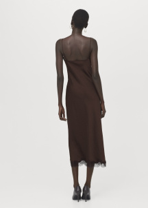 Рокля тип камизола от сатен