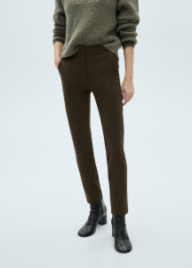 Панталон със скъсена и кройка Skinny