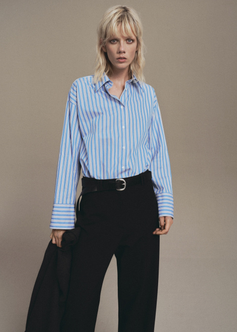 Панталон с прави крачоли и ципове