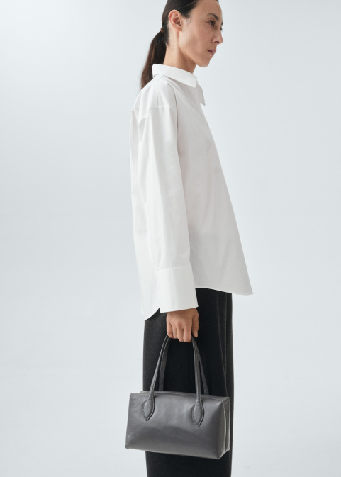 Оувърсайз риза от поплин