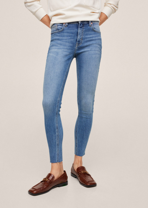 Дънки със скъсена кройка Skinny