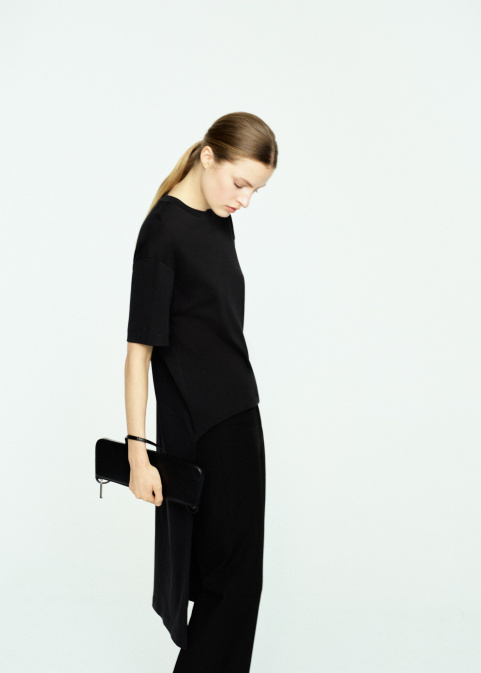 Дълга памучна тениска