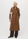 Ръчно изработено вълнено палто с колан